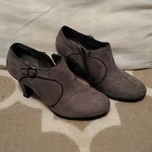 Not for sale.  Grey heel booties